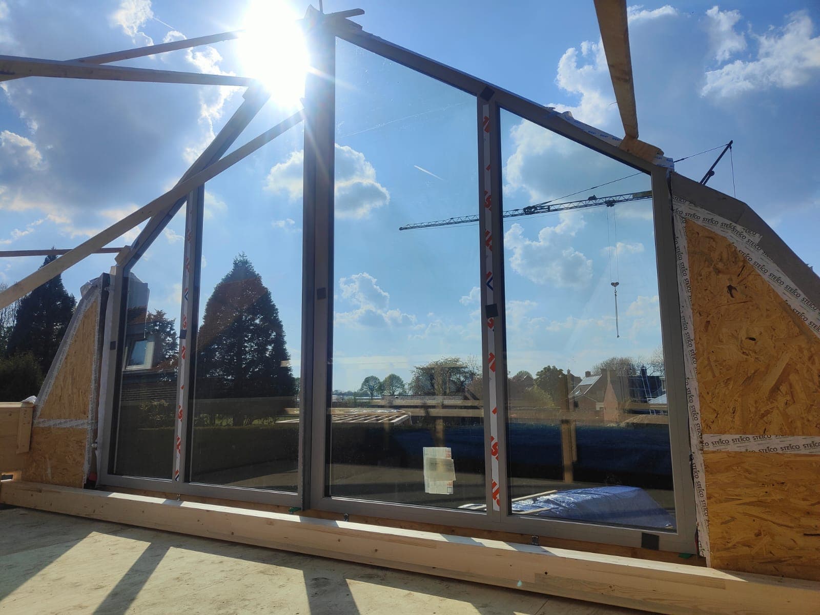 Finstral montage houtskeletbouw